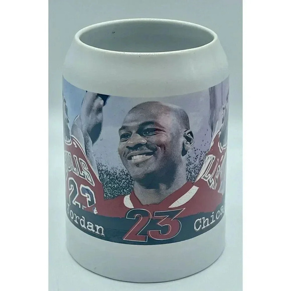 Michael Jordan #23 Bulls Upper Deck Vintage 1997 Commemorative Tankard Mug 5.5”H - Picture 1 of 5
